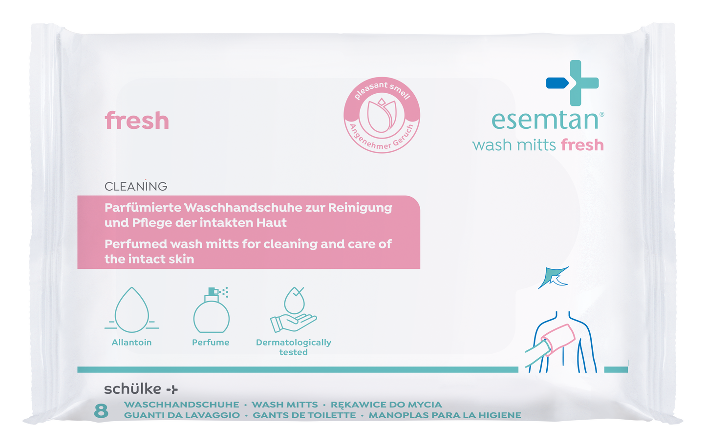 mănuși de spălat esemtan fresh 8 ST SP | Pachet (8 bucăți)