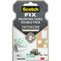 Un pachet de pătrate de montaj interior cu două fețe Scotch-FIX™ 4496-ST16-P de la 3M Deutschland GmbH conține 16 pătrate cu două fețe (25 mm x 25 mm) pentru montaj interior, fiecare suportând până la 2 kg. Logo-ul 3M este ilustrat în dreapta jos.