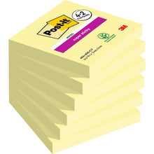 Note post-it® super lipicioase, galbene, 76 mm x 76 mm, promoție, 90 coli/bloc, 4 bloc-note + 2 gratuit/pachet, 100% PEFC, SGSCH-PEFC-COC-110078 | Pachet (6 bucăți)