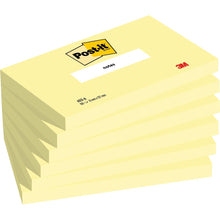 Note Post-it®, Galben canar, 76 mm x 127 mm, 100 coli/pad, 6 tampon/pachet, 100% PEFC, SGSCH-PEFC-COC-110078 | Pachet (6 bucăți)