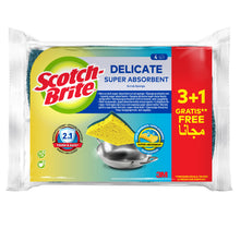 Scotch-Brite® Burete delicat de curățare din fibre naturale, care nu zgârie, 3 + 1 buc. | Pachet (4 bucăți)