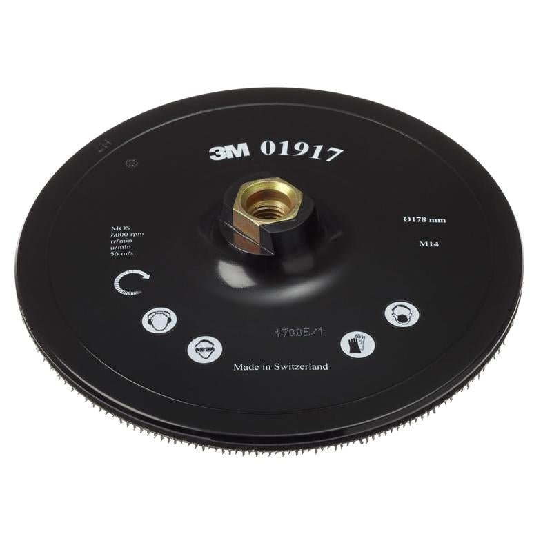 Placă de suport adezivă 3M™ DH-AC fără centrare, 115 mm, montare M14 | Pachet (1 bucata)