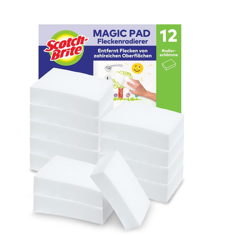 Scotch-Brite® Magic Pad, 10 per pachet + 2 gratuit | Pachet (12 bucăți)