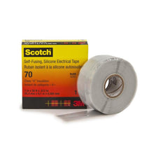 Scotch® 70 Bandă din cauciuc siliconic autofuzibil Gri deschis 25 mm x 9 m 0,3 mm | Pachet (1 rola)