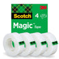 Bandă invizibilă Scotch® Magic™ 8-1933-4S, 19 mm x 33 m, 4 role/pachet | Pachet (4 role)