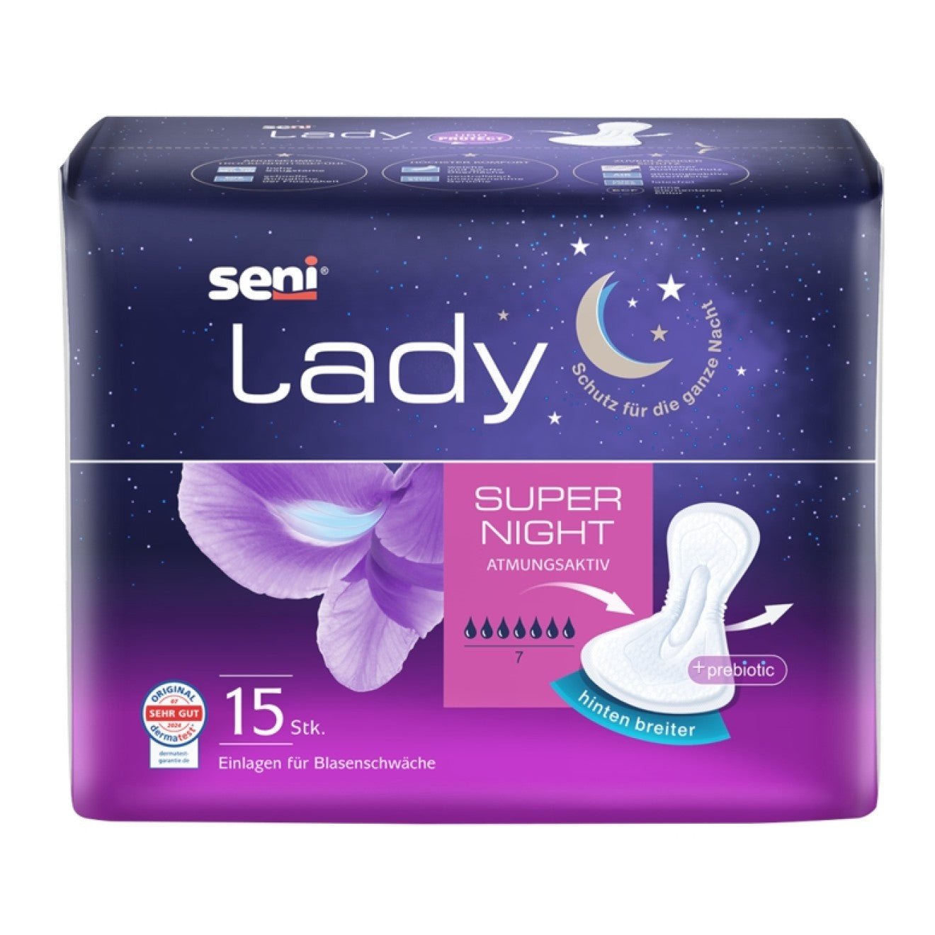 Seni Lady Super Night a15 | Pachet (15 bucăți)