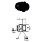 servomat Ersatzteil Einschraub-Verbinder 6 mm - 1/8 – Teilenr. JGPM010611E